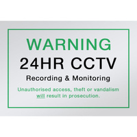 Doss CCTV Video Camera Sign A4 Size Acrylic Lightweight Long Lifespan