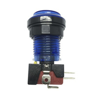 Blue Arcade Button Switch with LED Illumination