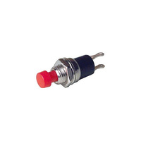 Momentary SPST Baby Push Button Switch 125VAC 1A Push On RED 
