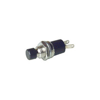 Momentary SPST Baby Push Button Switch 125VAC 1A  Push Off Black
