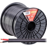 DOSS 100V 100m 1.5mm Double Insulated Eight Flat 30 Strands Speaker Cable