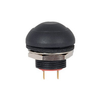 SP3600 IP67 Dome Push Button Momentry Action Switch Black 