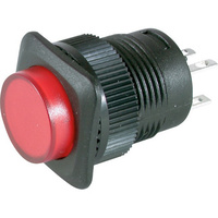 SP4045 SPST Momentry LED Illuminated Push Button Switch Red 