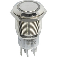 IP67 METAL PUSH BUTTON DPDT - RED