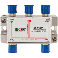 Doss SP4F 4 Way 'F' Splitter Or Combiner
