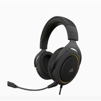 Corsair HS60 PRO Black Yellow Trim Stereo Discord Certified Gaming Headset
