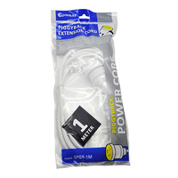 Sansai  SPGY-1M Piggy Back Extension with Fully Molded 3Pin Plug & Socket