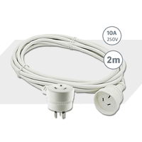 Sansai SPGY-2M Piggy Back Power Extension Cord AU Plug 3 Pin Plug and Socket    