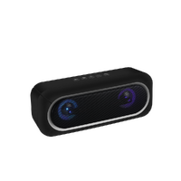 Laser LED Bluetooth Speaker Hand Free Built in Mic Black