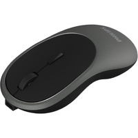 Philips 2.4GHz Wireless Optical Rechargable Mouse  Ergonomic M416 Grey 4 Button