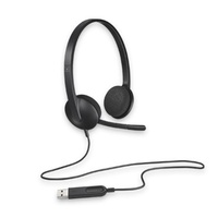 Logitech USB Headset with Noise Cancelling Microphone Comfort Design 2 Year wty