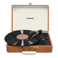 mbeat Woodstock Retro Turntable Recorder with Bluetooth and USB Direct Recording