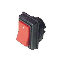 Red Plastic Rocker Switch SPST 250VAC @ 6Amp