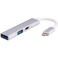 lightning to USB camera Reader 3 in1 Charging  plug to 2x USB-A 3.0 Sockets