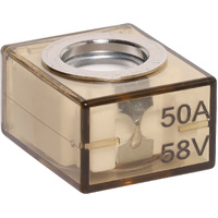 50A MRBF Marine Battery Terminal Fuse Bolt High-Temp Body 58V DC Max