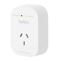 Belkin SurgePro 1-Outlet Surge Protection - White (SRA010AU), 1800 Joules Protection, RCM Safety Certified, CEW $30,000, 2 Years Warranty