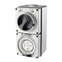 5 Pin Round Industrial Switch & Socket 40A