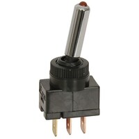 SPST Illuminated Toggle Locking On/Off Switch Rated 12VDC 20A