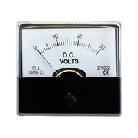 30V DC Volt Panel Meter full size permanent magnet assembly