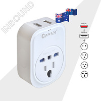 Sansai STV-907AC Visiting Tourists to Australia & New Zealand USB Travel Adaptor