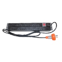 REDBACK RACKS SW-0816-10A Power Distribution Unit 16-Way Horizontal 2RU 10A