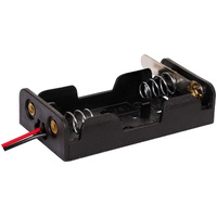 2 X AA Plastic Battery Holder with Fly Leads and On-Off Lever SW5057