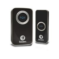 Swann SWHOM-DC820PB Single Wireless Plug-In Doorbell 32 Selectable Chimes Black