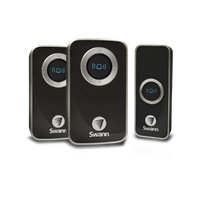 Swann SWHOM-DC820PB2 Double Chime Black Wireless Plug-In Doorbell Black