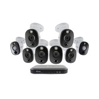 Swann 8 Channel DVR with 8 x 4K Ultra HD Heat & Motion Detection Security Cameras System 2TB (SWDVK-855808WL)