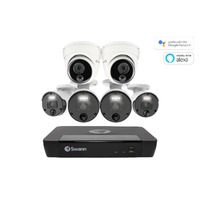 Swann Master Series 8 Channel NVR with 6 x 4K HD Heat & Motion Detection Security Cameras System (SWDVK-876804B2D-AU)