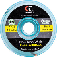 CHEMTOOLS SWNC2S WKNC-2-5 No Clean Solder Wick Braid 1.5mm x 1.5m Yellow