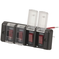 Anti-Tamper 4-Gang Switch Bank Circuit Breaker rocker switches pre-wired 