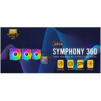 Antec SYMPHONY 360mm ARGB Advanced Liquid CPU Cooler, PWM LED Fan, PTFE Tubing, LGA 115x, 1200, 2011-v3, 2066, AM4, AM5, 3 Yrs Warranty