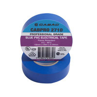 CABAC CABPRO 2710 Blue Electrical PVC Tape -18mm X 20m 10 Pack