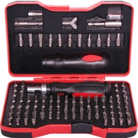 101 Piece 1/4inch Drive Ratchet Screwdriver Kit ABS carry case