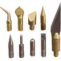 iroda 9 Piece Screw-On Tip Kit for Pro Series Soldering Hot Air Cutting Tips