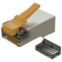 prs slimcat cat6a shielded crimp connector - 100pk