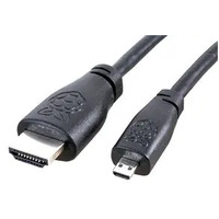 Raspberry Pi 4 Model B HDMI Cable Micro HDMI To HDMI 1m Black Nickel Plated plugs