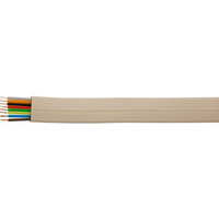 Modular Telephone Cable - 1M 8 Core Flat Cable - Per Metre