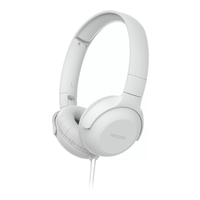 Philips Wired Headphones Soft Ear Cups White