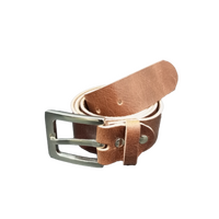 Didgeridoonas Banjo Belt  Featuring Semi-Vegetable Tanned Leather Brown Small