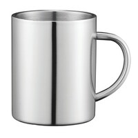 Double Wall Brushed Stainless Steel Cup 450ml