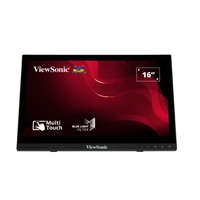 ViewSonic TD1630-3 16' 10 Point Projected Capactitive Touch, HDMI and VGA, Dual Speakers, Durable, Scratch Resistant, VESA 75, Monitor. KIOSK