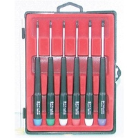 6 Piece Tamperproof Torx Head Screwdriver Chrome vanadium Steel Precision Set