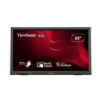 ViewSonic TD2223-2 22' IR Touch Monitor,  Intuitive 10-point touchscreen, Finger, stylus, and glove touch compatible, Magnetic pen placeholder