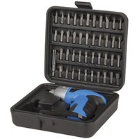 Cordless Screwdriver Set for DIY Projects with Spare Common Bit Sizes Carry Case