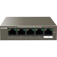 Tenda TEG1105P-4-63W 5 Ports 2 Layer Supported  Ethernet Desktop Switch