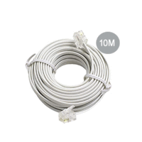Sansai 10m US Modular Plug Connector Cable Extender Cord for Telephones Faxes
