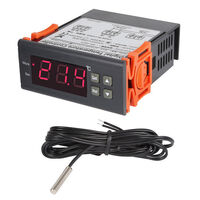 Wiretek 12V Temperature Controller with Digital Temperature Display