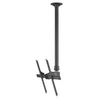 ATDEC Telehook 30-70 Large Display Ceiling Mount Tilt with Height Adjustable Pole (Long). Max load 65kg. Universal VESA. Black.